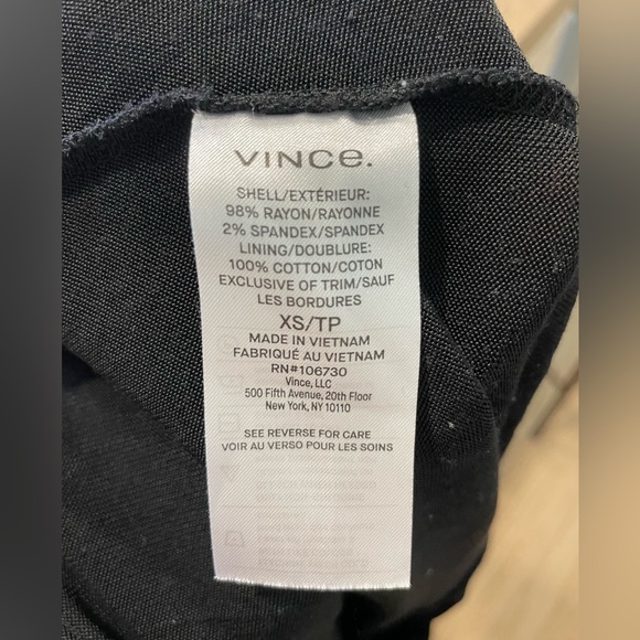 Vince Long Sleeve Crossover Bodysuit in Black - Picture 12 of 12